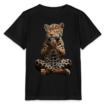 jaguar - T-shirt bio MINI CREATOR Stanley/Stella Enfant - noir - Devant - Mikhail (115cm)