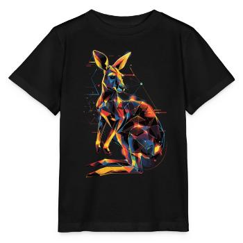 Kangourou - T-shirt bio MINI CREATOR Stanley/Stella Enfant - noir - Devant - Mikhail (115cm)
