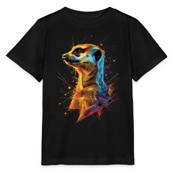 Stokstaartje - Stanley/Stella Kinder-T-shirt MINI CREATOR  - zwart - Voor - Mikhail (115cm)
