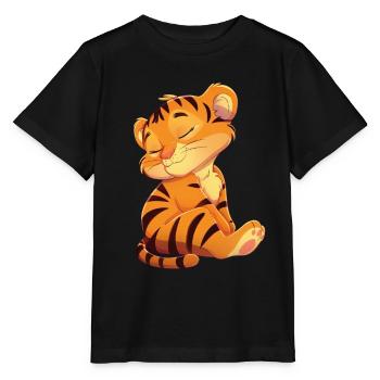 Tigre - T-shirt bio MINI CREATOR Stanley/Stella Enfant - noir - Devant - Mikhail (115cm)