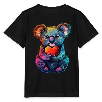 Koala - Stanley/Stella Kinder T-Shirt MINI CREATOR  - Schwarz - Vorne - Mikhail (115cm)