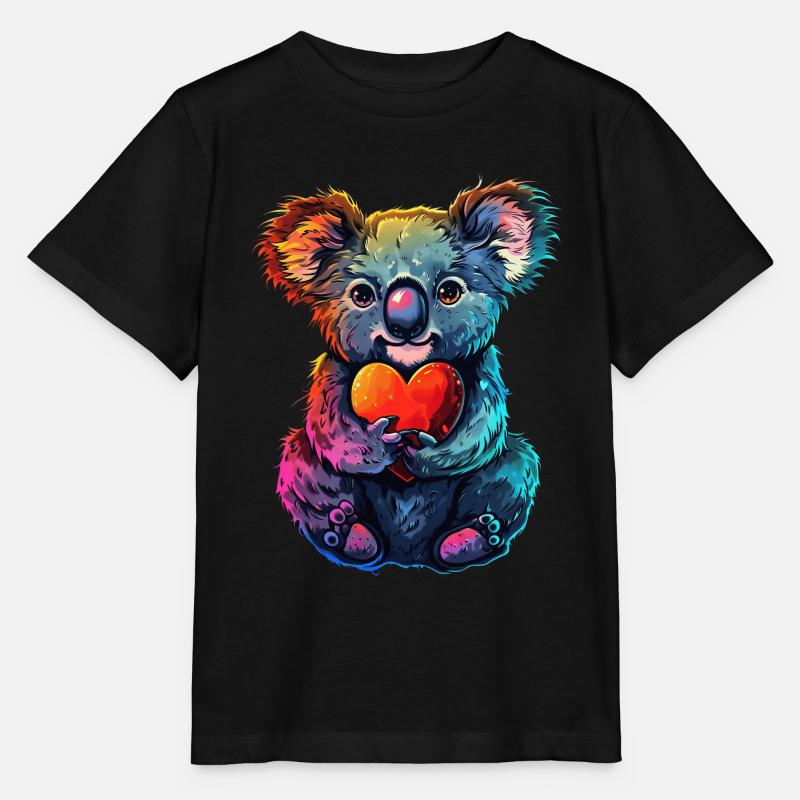 Koala - Stanley/Stella MINI CREATOR Kids’ T-Shirt - black