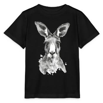 Kangaroo - Stanley/Stella MINI CREATOR Kids’ T-Shirt - black - Front - Mikhail (115cm)
