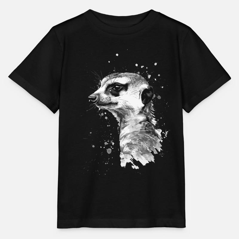 Erdmännchen - Stanley/Stella Kinder T-Shirt MINI CREATOR  - Schwarz