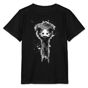 Ostrich - Stanley/Stella MINI CREATOR Kids’ T-Shirt - black - Front - Mikhail (115cm)