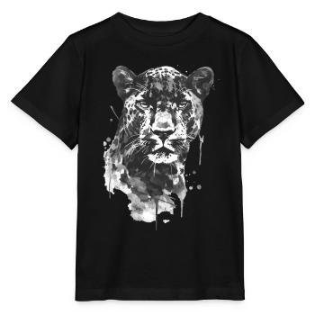 Panthère - T-shirt bio MINI CREATOR Stanley/Stella Enfant - noir - Devant - Mikhail (115cm)