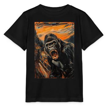 Gorilla - Stanley/Stella Kinder T-Shirt MINI CREATOR  - Schwarz - Vorne - Mikhail (115cm)
