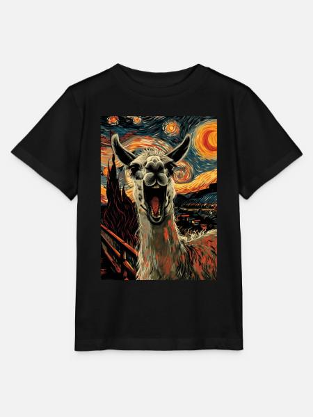 Lama - Stanley/Stella Kinder T-Shirt MINI CREATOR - Schwarz