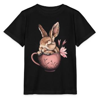 Kaninchen - Stanley/Stella Kinder T-Shirt MINI CREATOR  - Schwarz - Vorne - Mikhail (115cm)