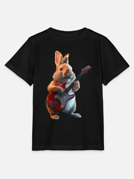 Kaninchen - Stanley/Stella Kinder T-Shirt MINI CREATOR - Schwarz
