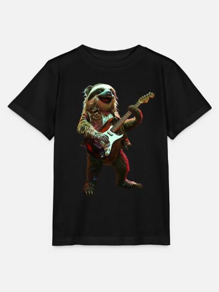 Faultier - Stanley/Stella Kinder T-Shirt MINI CREATOR  - Schwarz