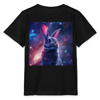 Kaninchen - Stanley/Stella Kinder T-Shirt MINI CREATOR  - Schwarz - Vorne - Mikhail (115cm)