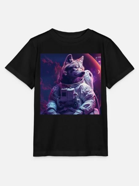 Wolf - Stanley/Stella Kinder T-Shirt MINI CREATOR - Schwarz