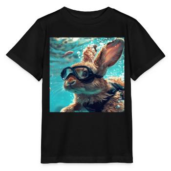Kaninchen - Stanley/Stella Kinder T-Shirt MINI CREATOR  - Schwarz - Vorne - Mikhail (115cm)