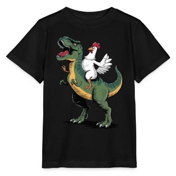 Huhn - Stanley/Stella Kinder T-Shirt MINI CREATOR  - Schwarz - Vorne - Mikhail (115cm)