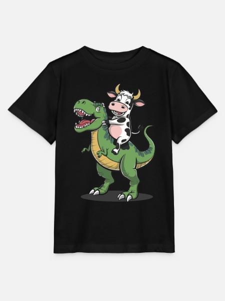 Kuh - Stanley/Stella Kinder T-Shirt MINI CREATOR - Schwarz