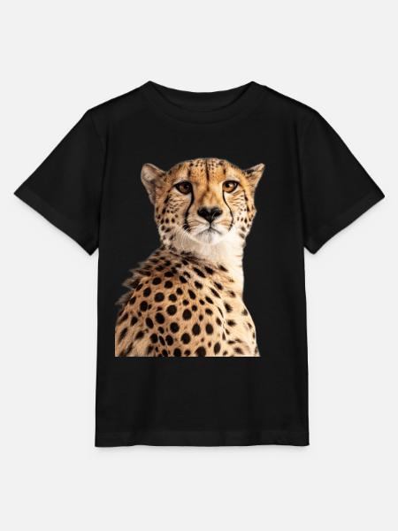 Gepard - Stanley/Stella Kinder T-Shirt MINI CREATOR - Schwarz