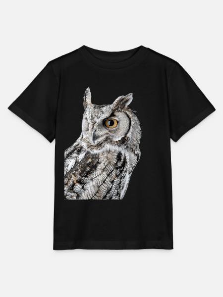 Eule - Stanley/Stella Kinder T-Shirt MINI CREATOR - Schwarz