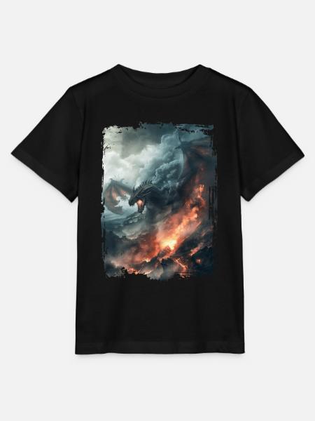 Drachen - Stanley/Stella Kinder T-Shirt MINI CREATOR - Schwarz