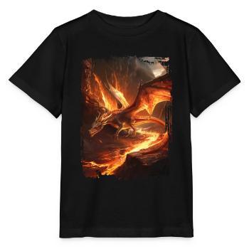 Cerf-volant - T-shirt bio MINI CREATOR Stanley/Stella Enfant - noir - Devant - Mikhail (115cm)