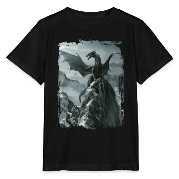 Cerf-volant - T-shirt bio MINI CREATOR Stanley/Stella Enfant - noir - Devant - Mikhail (115cm)