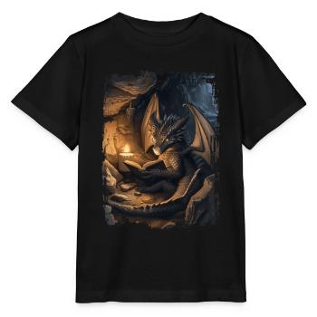 Drachen - Stanley/Stella Kinder T-Shirt MINI CREATOR  - Schwarz - Vorne - Mikhail (115cm)