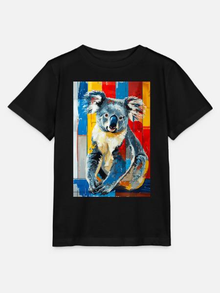Koala - Stanley/Stella Kinder T-Shirt MINI CREATOR  - Schwarz