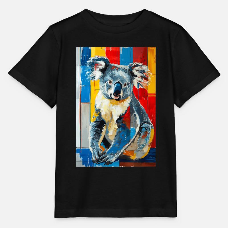 Koala - Stanley/Stella Kinder T-Shirt MINI CREATOR  - Schwarz