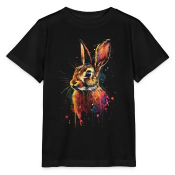Kaninchen - Stanley/Stella Kinder T-Shirt MINI CREATOR  - Schwarz - Vorne - Mikhail (115cm)