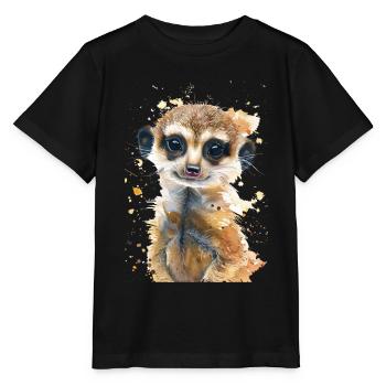 Erdmännchen - Stanley/Stella Kinder T-Shirt MINI CREATOR  - Schwarz - Vorne - Mikhail (115cm)