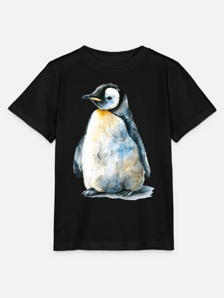 Pinguin - Stanley/Stella Kinder T-Shirt MINI CREATOR - Schwarz