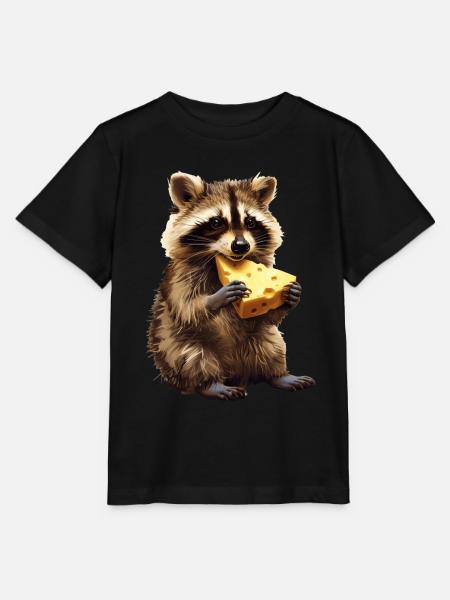Waschbär - Stanley/Stella Kinder T-Shirt MINI CREATOR - Schwarz