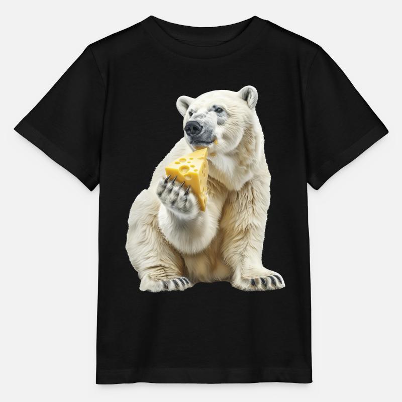 Eisbär - Stanley/Stella Kinder T-Shirt MINI CREATOR  - Schwarz