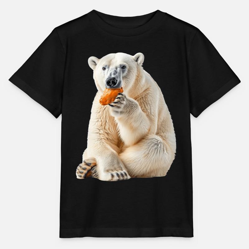 Eisbär - Stanley/Stella Kinder T-Shirt MINI CREATOR  - Schwarz