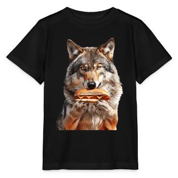 Wolf - Stanley/Stella MINI CREATOR Kids’ T-Shirt - black - Front - Mikhail (115cm)