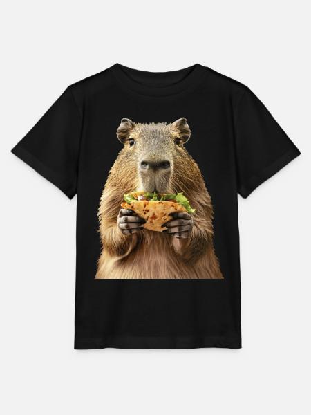 Wasserschwein - Stanley/Stella Kinder T-Shirt MINI CREATOR - Schwarz