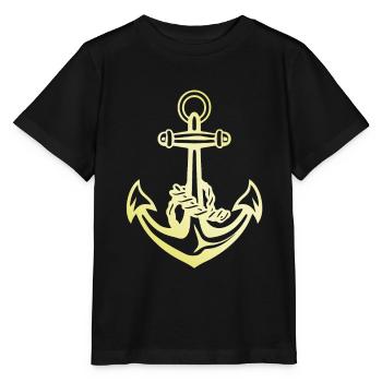 Anker Gold Hafen - Stanley/Stella Kinder T-Shirt MINI CREATOR  - Schwarz - Vorne - Mikhail (115cm)