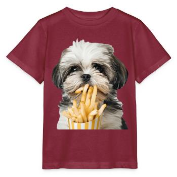 Shih Tzu - T-shirt bio MINI CREATOR Stanley/Stella Enfant - bordeaux - Devant - Kain (125cm)
