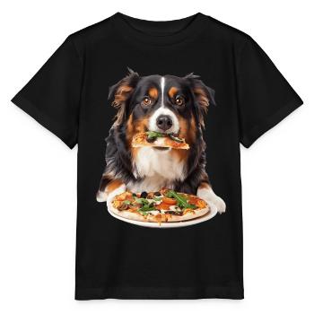 Berger australien - T-shirt bio MINI CREATOR Stanley/Stella Enfant - noir - Devant - Mikhail (115cm)