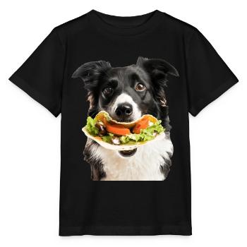 Border Collie - T-shirt bio MINI CREATOR Stanley/Stella Enfant - noir - Devant - Mikhail (115cm)