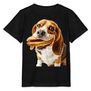 Beagle - Stanley/Stella Kinder T-Shirt MINI CREATOR  - Schwarz - Vorne - Mikhail (115cm)