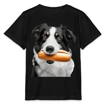 Border Collie - T-shirt bio MINI CREATOR Stanley/Stella Enfant - noir - Devant - Mikhail (115cm)