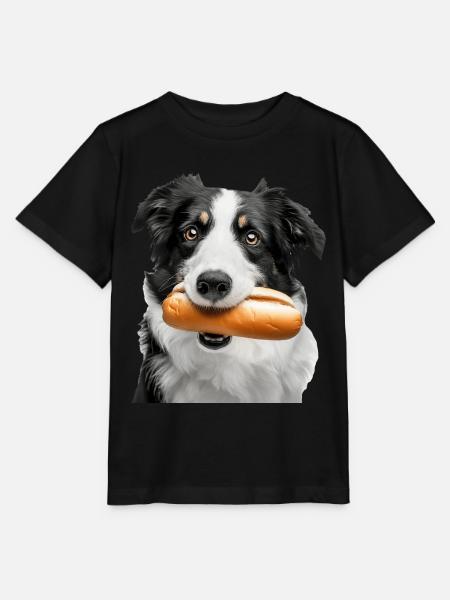 Border Collie - Stanley/Stella Kinder T-Shirt MINI CREATOR - Schwarz