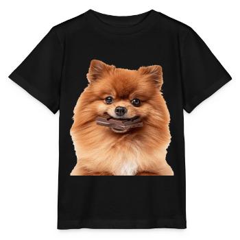 Dwarf spitz - Stanley/Stella MINI CREATOR Kids’ T-Shirt - black - Front - Mikhail (115cm)