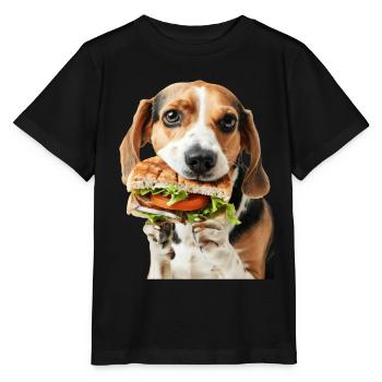 Beagle - T-shirt bio MINI CREATOR Stanley/Stella Enfant - noir - Devant - Mikhail (115cm)