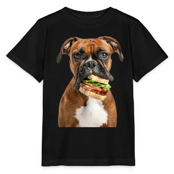 Boxer - Stanley/Stella MINI CREATOR Kids’ T-Shirt - black - Front - Mikhail (115cm)