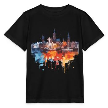 Land van Cuijk - T-shirt bio MINI CREATOR Stanley/Stella Enfant - noir - Devant - Mikhail (115cm)