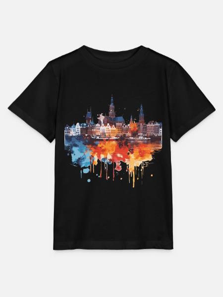 Land van Cuijk - Stanley/Stella Kinder T-Shirt MINI CREATOR  - Schwarz
