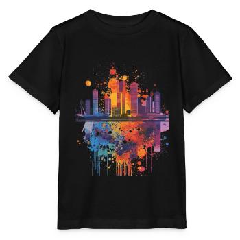 Rotterdam - T-shirt bio MINI CREATOR Stanley/Stella Enfant - noir - Devant - Mikhail (115cm)