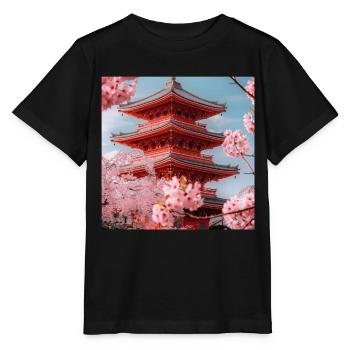 Japon - T-shirt bio MINI CREATOR Stanley/Stella Enfant - noir - Devant - Mikhail (115cm)